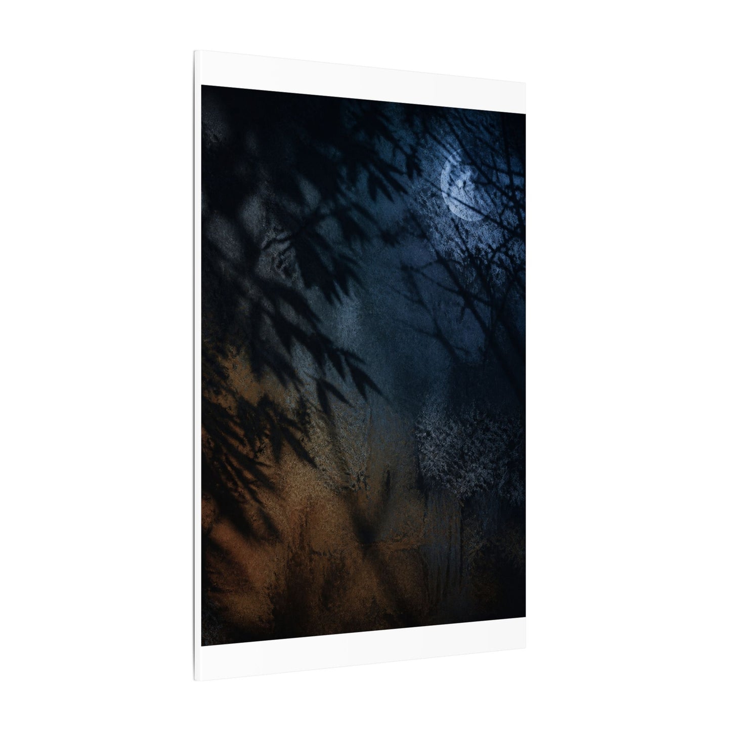 Kanso Shadow Play Canvas Art - Dark Japandi Shadow Zen