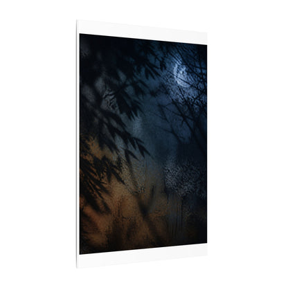 Kanso Shadow Play Canvas Art - Dark Japandi Shadow Zen