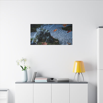 Autumn Incense Smoke Karesansui Canvas Art | Calm Decor