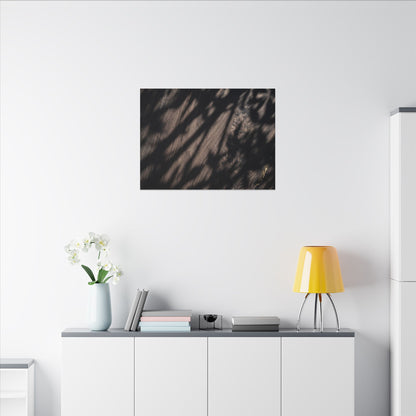 Shadow Play Summer Canvas Art | Dark Japandi Moody Design
