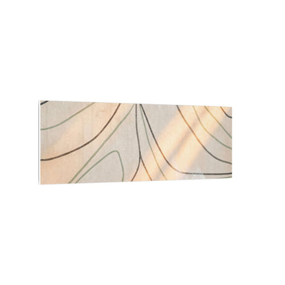Shoji Screen Minimal Line Canvas Art | Warm Japandi Art
