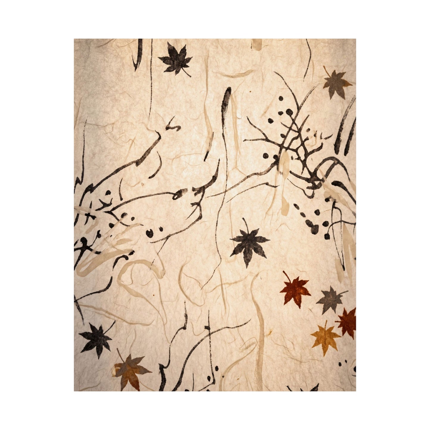 Golden Hour Shoji Screen Wall Art Print - Japandi Fukinsei