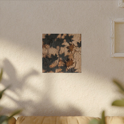 Cozy Shadow Play Canvas Art - Texture Japandi