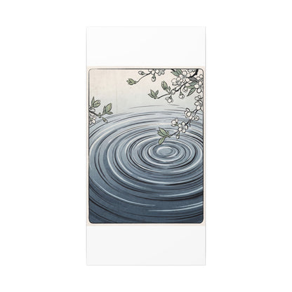 Calm Water Ripple Canvas Art - Ukiyo E Inspired Zen