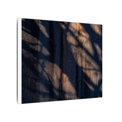 Dark Japandi Shadow Play in Golden Hour | Shadow Zen Canvas Art