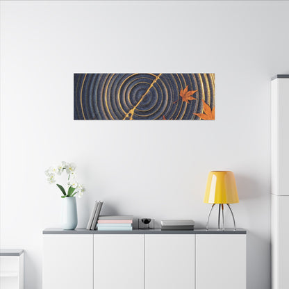 Water Ripple Gold Repair Canvas Art | Healing Kintsugi Art