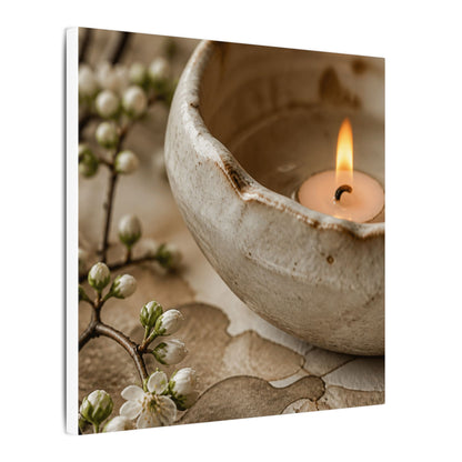 Kanso Ceramic Bowl Canvas Art - Japandi Watercolor