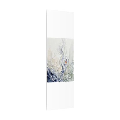 Earthy Incense Smoke Canvas Art - Watercolor Japandi