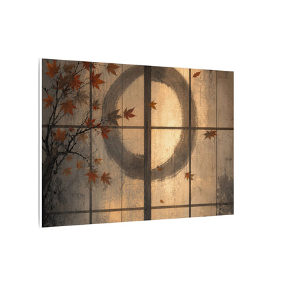 Shoji Screen Texture Canvas Art | Earthy Japandi Art