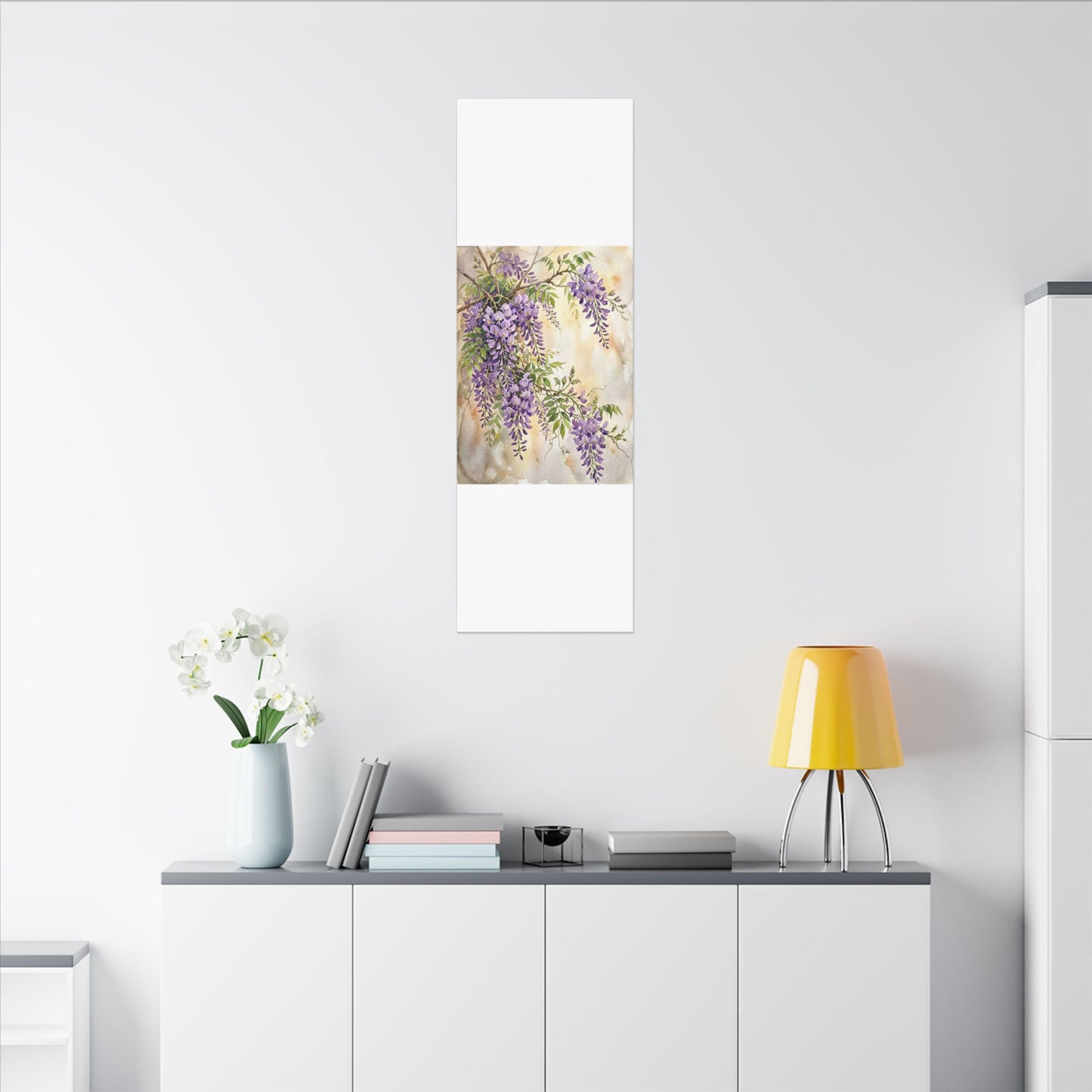 Wisteria Spring Canvas Art | Japandi Cozy Design