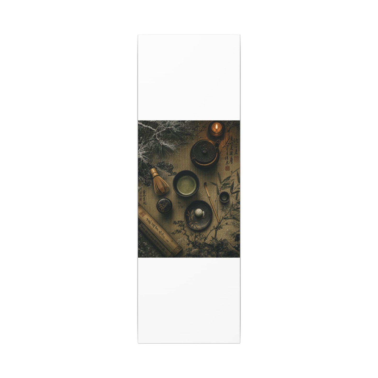 Tea Ceremony Canvas Art | Winter Zen Ukiyo E Inspired Art