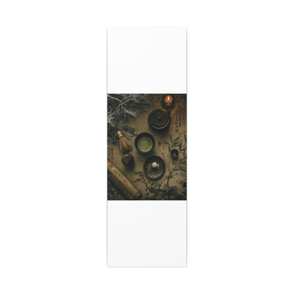 Tea Ceremony Canvas Art | Winter Zen Ukiyo E Inspired Art