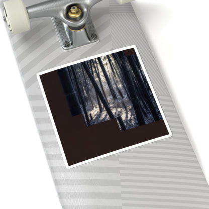 Dappled Bamboo Grove Sticker - Dark Japandi Ma