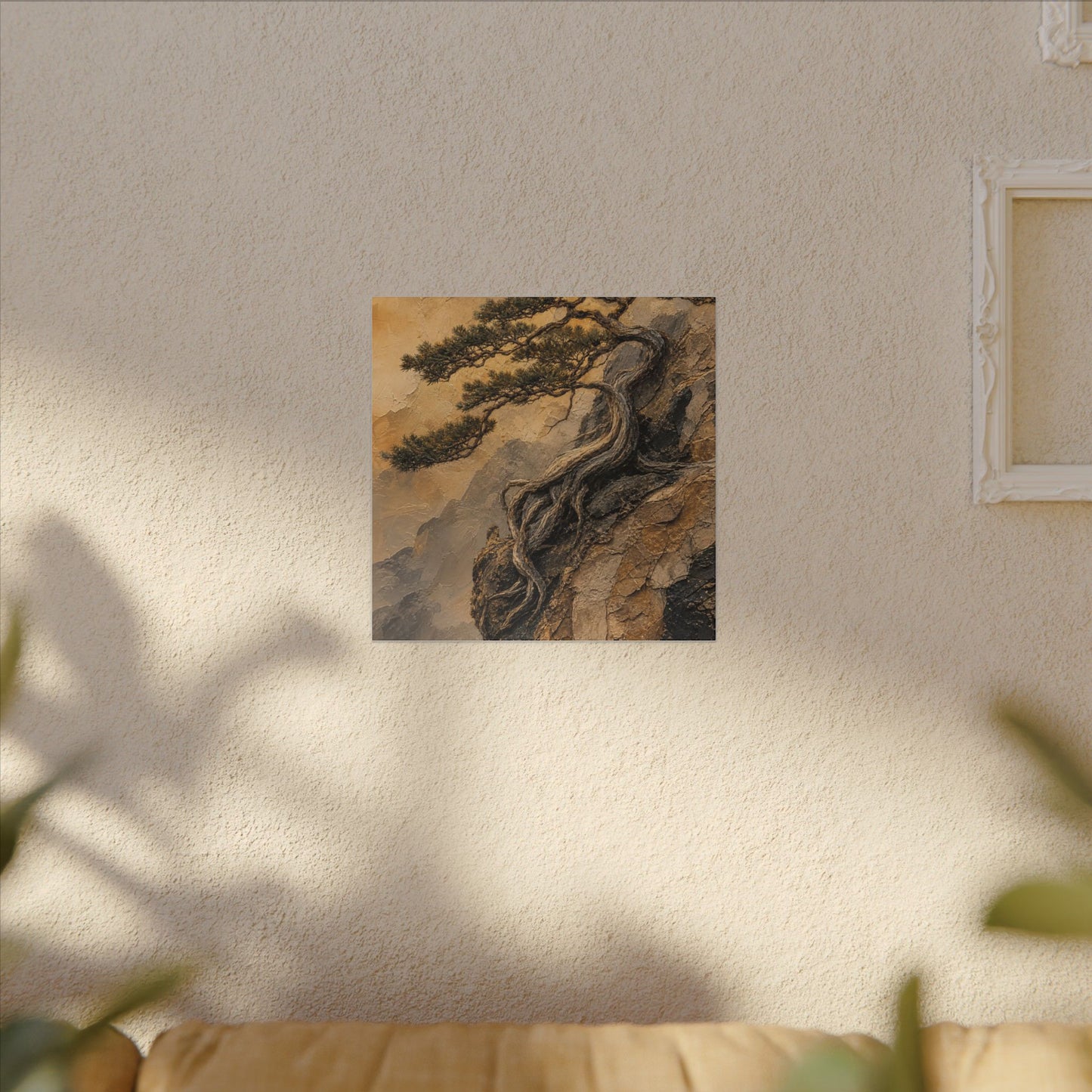 Summer Pine Tree Texture Canvas Art | Cozy Decor