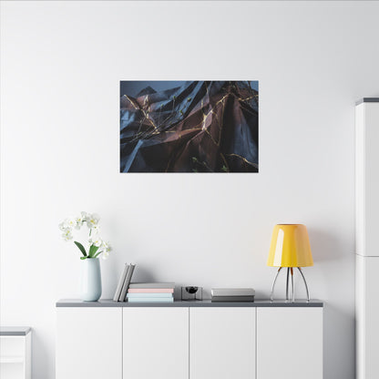 Paper Fold Broken Beauty Canvas Art | Philosophical Kintsugi Art