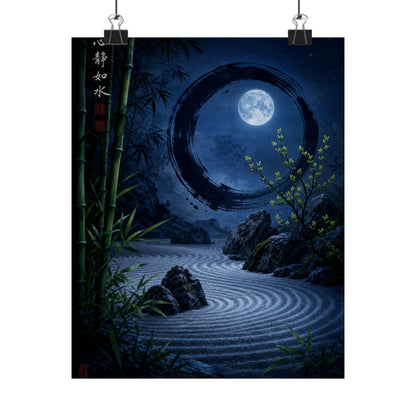 Fukinsei Rock Garden Wall Art Print - Zen Enso