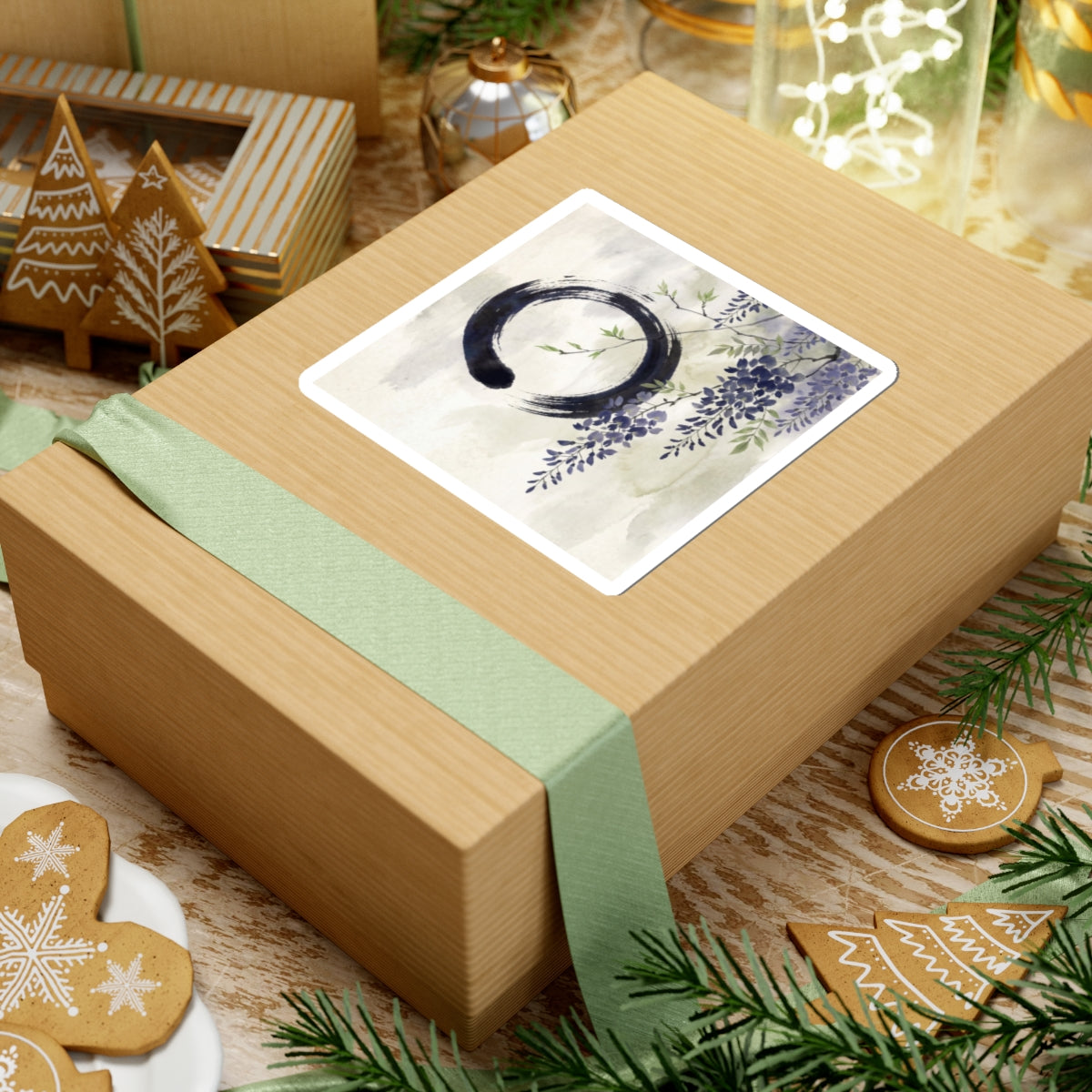 Shibui Wisteria Sticker - Zen Enso