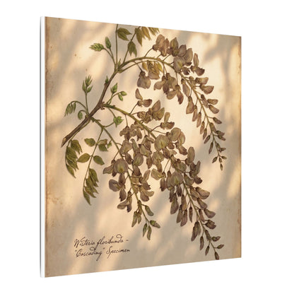 Spring Wisteria Herbarium Canvas Art | Earthy Decor