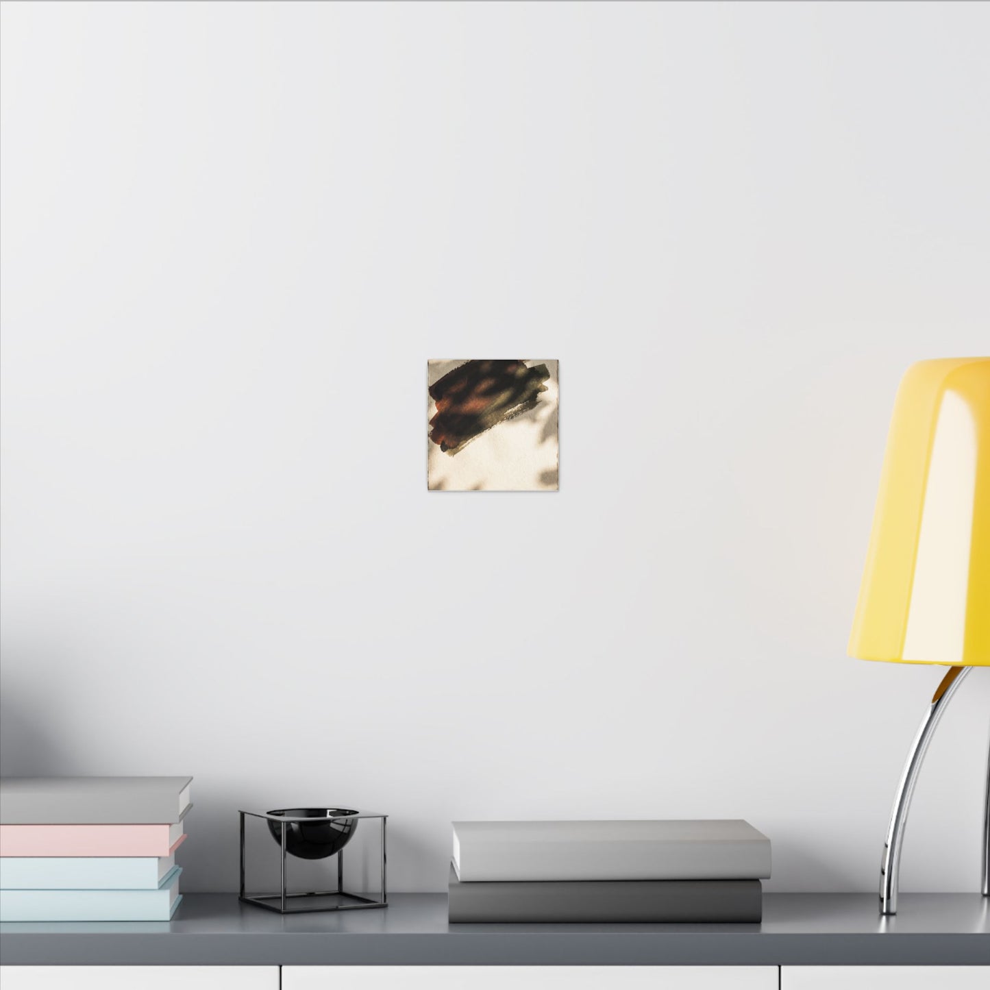 Ink Brushstroke Canvas Art | Summer Dark Japandi Moody Minimal Art