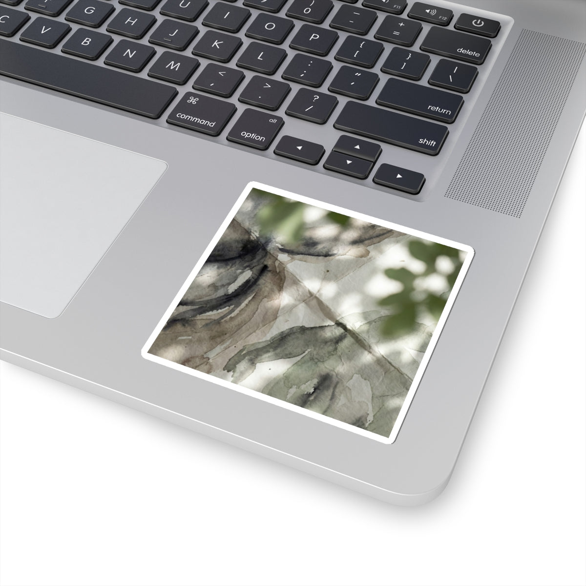 Japandi Paper Fold in Dappled | Watercolor Sticker Art Print
