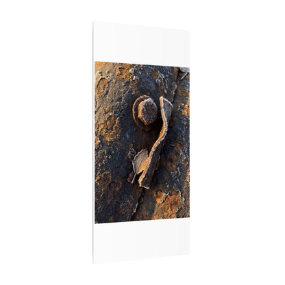 Moody Rust Patina Canvas Art - Moody Minimal Dark Japandi
