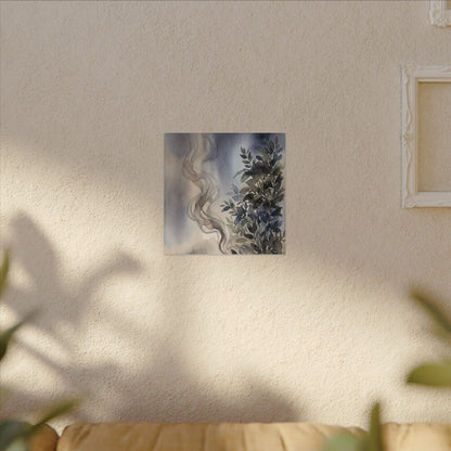 Incense Smoke Summer Canvas Art | Japandi Cozy Design