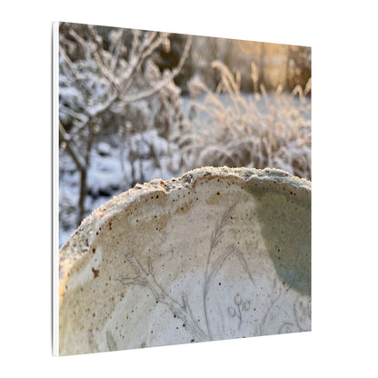 Ceramic Bowl Canvas Art | Winter Japandi Minimal Line Art