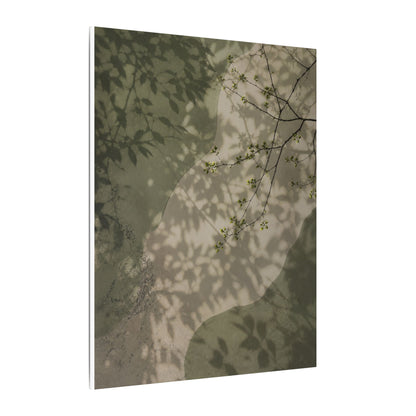 Neutral Shadow Play Canvas Art - Japanese Pattern Japandi