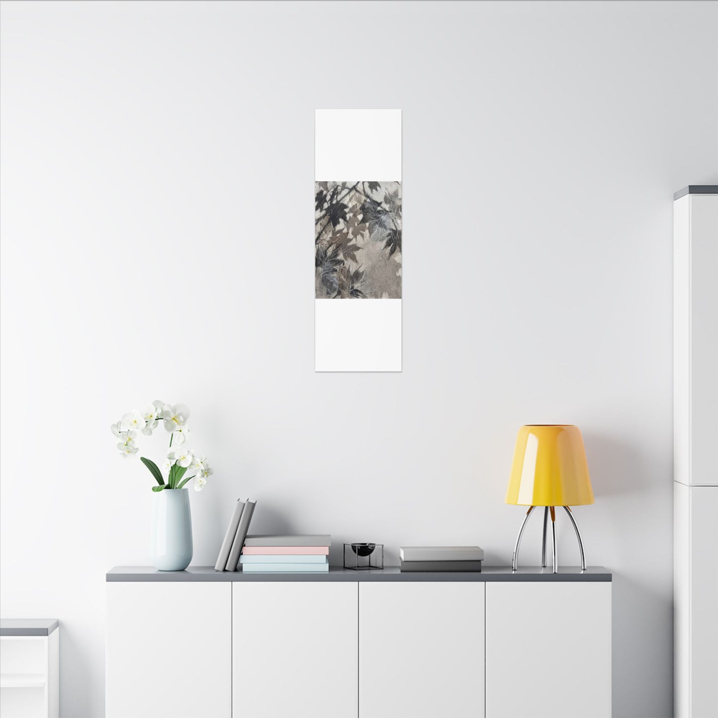 Shadow Play Texture Canvas Art | Cozy Japandi Art