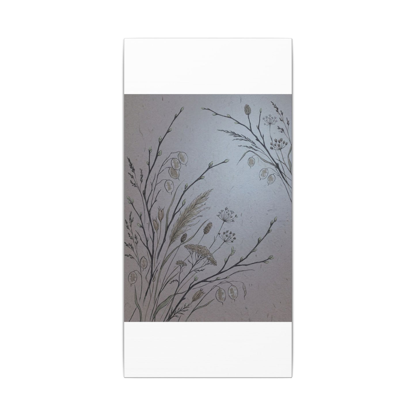 Spring Dried Flowers Japanese Pattern Canvas Art | Cozy Decor