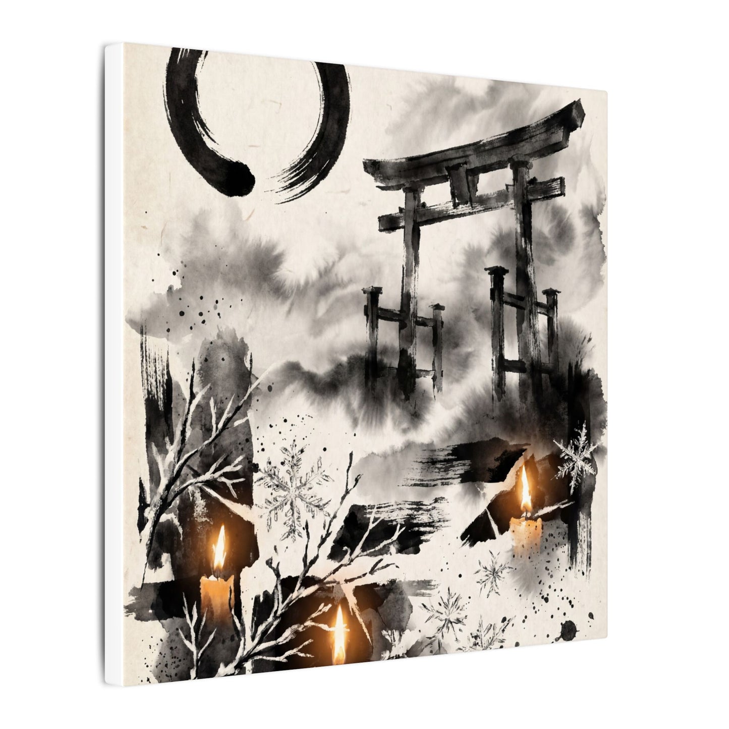 Candlelight Torii Gate Canvas Art - Zen Datsuzoku