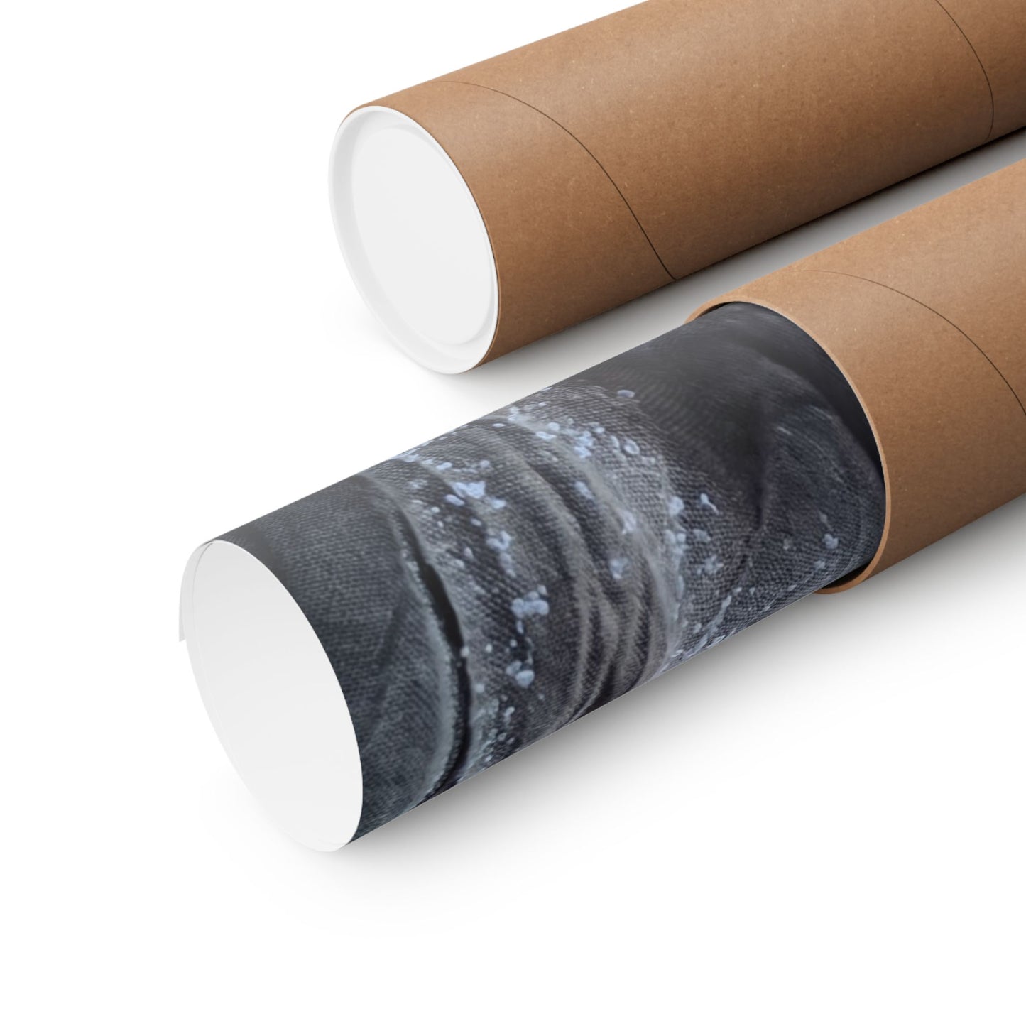 Silk Drape Winter Wall Art Print | Japandi Elegant Design