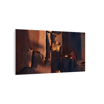 Seijaku Rust Patina Canvas Art - Dark Japandi Shadow Zen