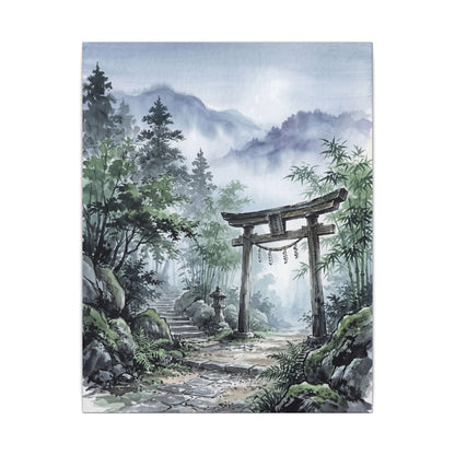 Moonlight Torii Gate Canvas Art - Zen Fukinsei