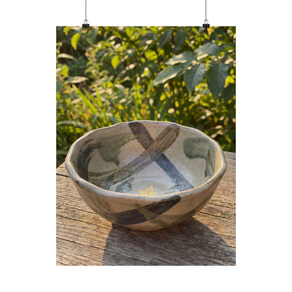 Datsuzoku Ceramic Bowl Wall Art Print - Japandi Japanese Pattern Art Print