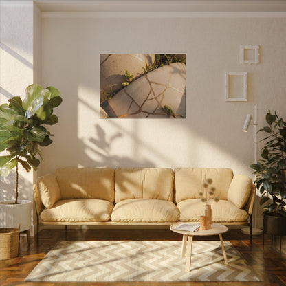 Spring Broken Pottery Gold Vein Canvas Art | Beautiful Decor