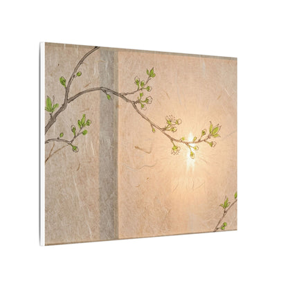 Warm Shoji Screen Canvas Art - Minimal Line Japandi