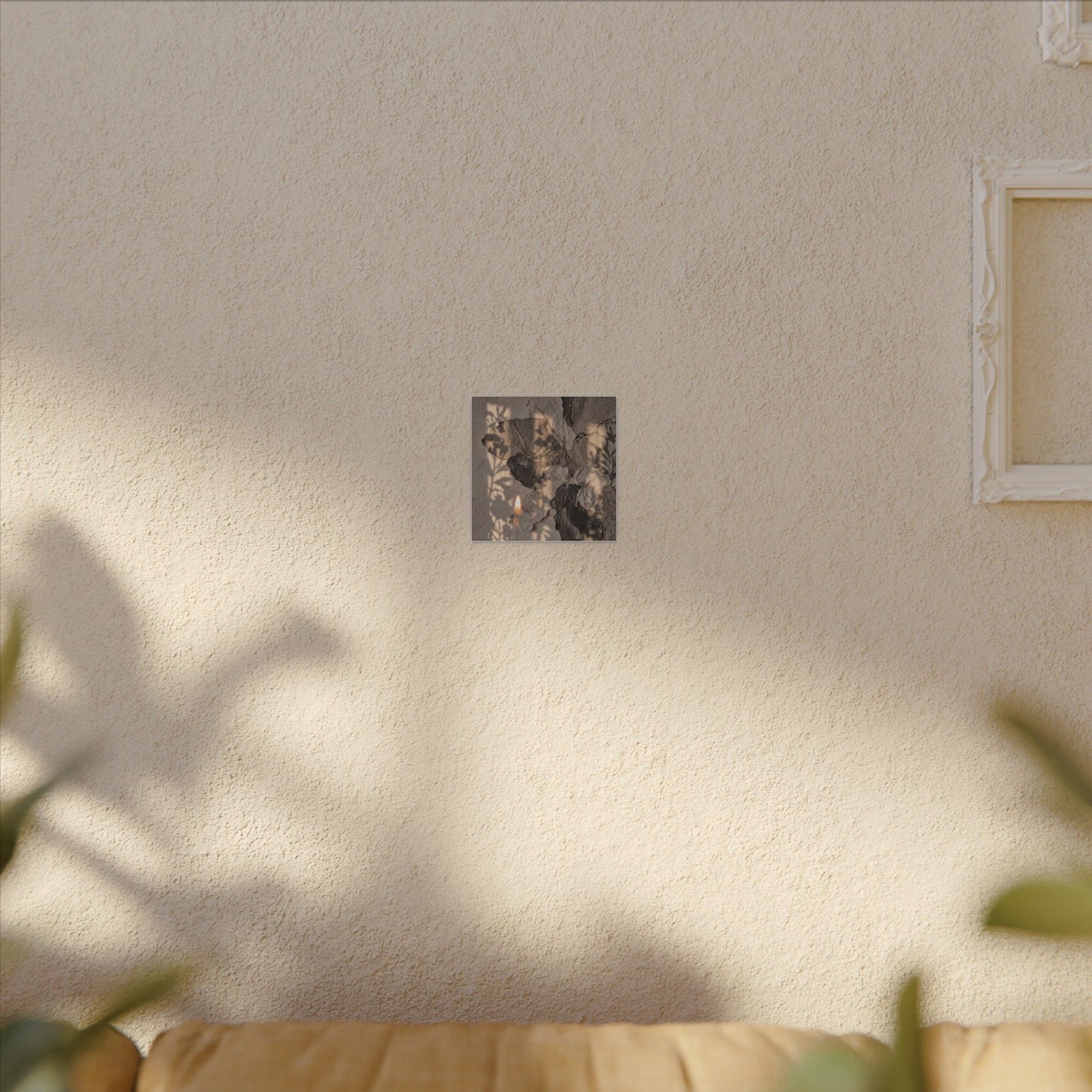 Shadow Play Summer Canvas Art | Japandi Elegant Design