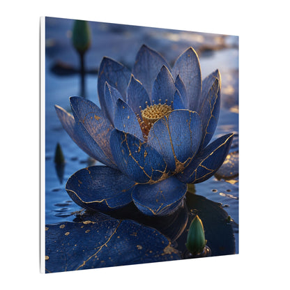 Kintsugi Lotus Flower in Dawn | Broken Beauty Canvas Art
