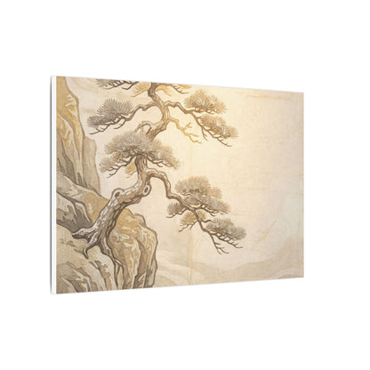 Winter Pine Tree Japanese Pattern Canvas Art | Elegant Decor