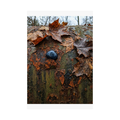 Datsuzoku Rust Patina Wall Art Print - Dark Japandi Moody Minimal