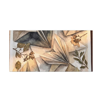 Golden Hour Paper Fold Canvas Art - Japandi Seijaku
