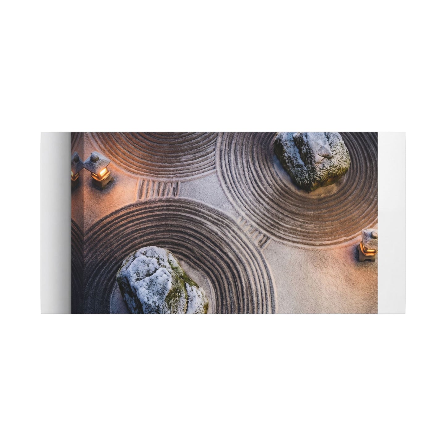 Candlelight Rock Garden Canvas Art - Japandi Ma
