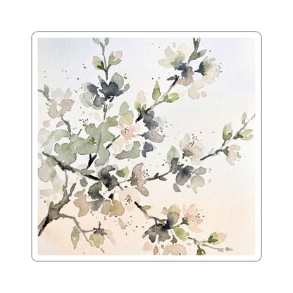 Cherry Blossom Spring Sticker | Japandi Warm Design