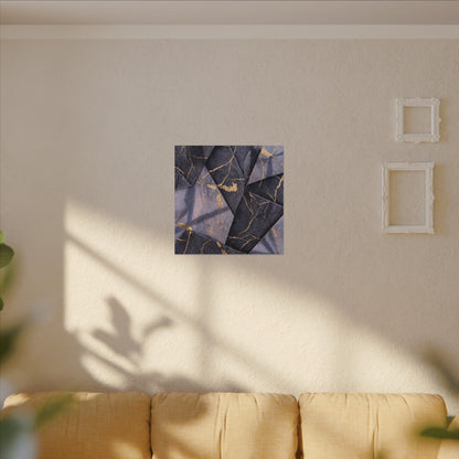 Seijaku Paper Fold Canvas Art - Kintsugi Gold Vein