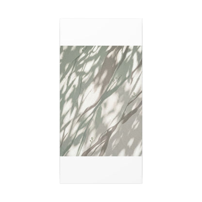Japandi Shadow Play in Dappled | Japanese Pattern Canvas Art