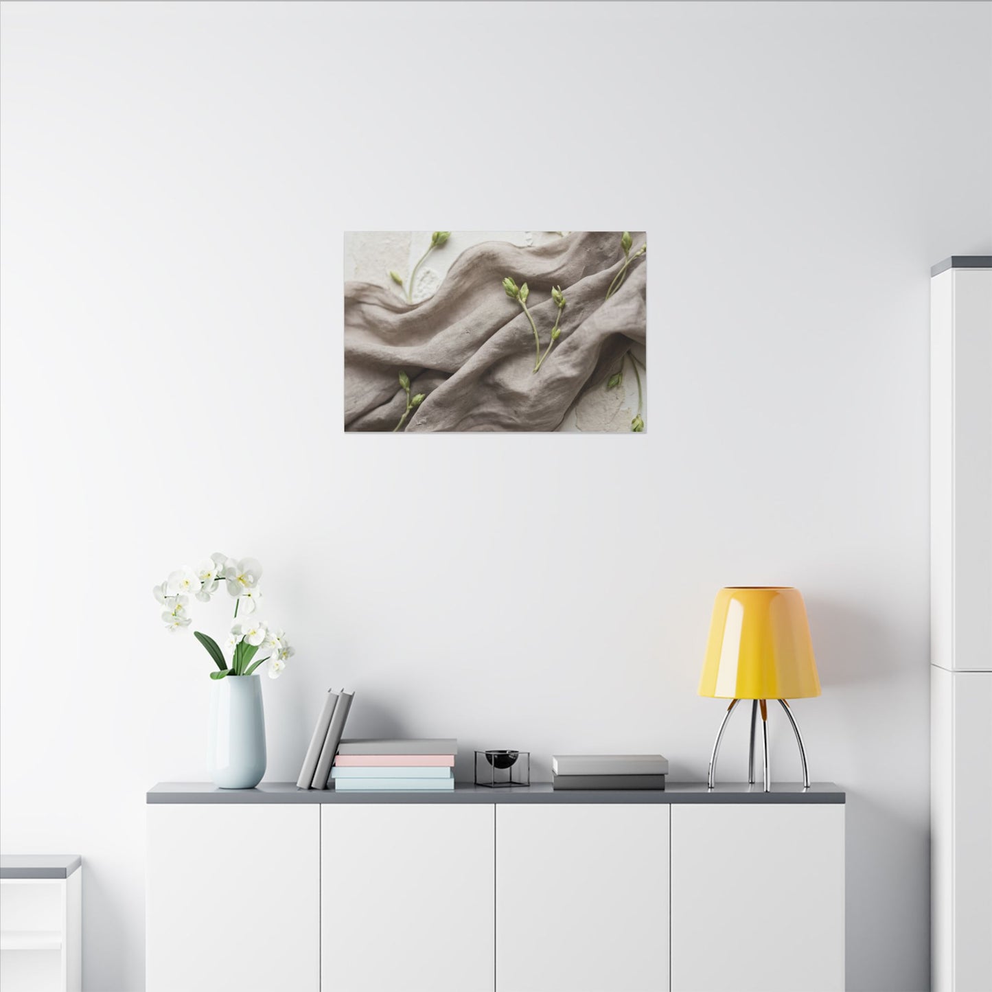 Overcast Silk Drape Canvas Art - Japandi Ma