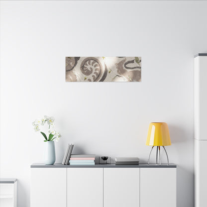 Dappled Ink Brushstroke Canvas Art - Japandi Ma