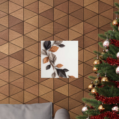 Paper Fold Wall Art Print | Autumn Japandi Minimal Line Art