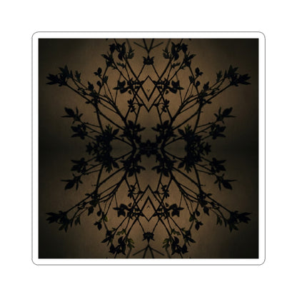 Dark Japandi Shadow Play in Golden Hour | Shadow Zen Sticker